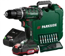 Parkside 20V Cordless Drill Driver Complete Set Included 2Ah Battery and Charger