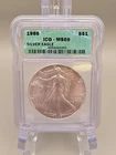 1986 $1 American Silver Eagle - ICG MS69