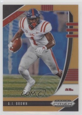 2020 Panini Prizm Draft Picks Neon Orange Prizm 65/149 AJ Brown #1 0e5c