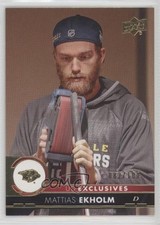 2017-18 Upper Deck Exclusives 82/100 Mattias Ekholm #110 0q5