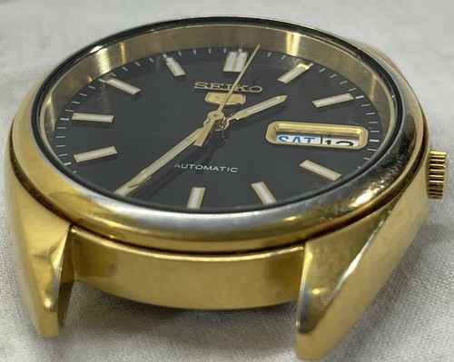 Seiko 5 Automatic 7S26-0430 A4 Black 21 Jewels 7S26B - No Band - Works - Picture 6 of 12