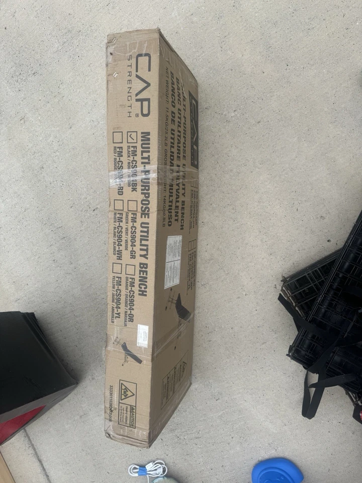 Banco utilitário ajustável multiuso CAP Barbell 904DX - Preto - Imagem 2 de 2