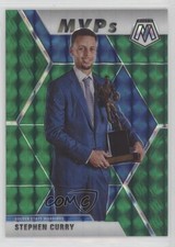 2019-20 Panini Mosaic MVPs Green Prizm Stephen Curry #299 18ms