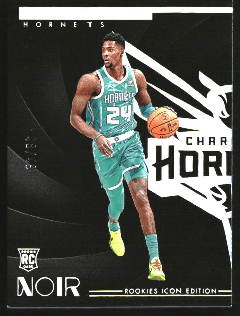 2023-24 Panini Noir Holo Silver #173 Brandon Miller RC Rookie /49