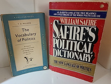 politics & language (old) reference sources / Weldon (1955) & Safire (1980) poor