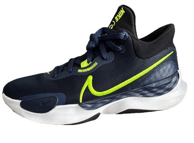Nike Renew Elevate 3 Black/Navy Volt Men's Basketball 9.5 New DD9304