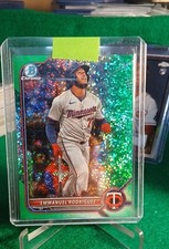 2022 Bowman Draft - Chrome Emmanuel Rodriguez #53/99 Green Sparkle Refractor 