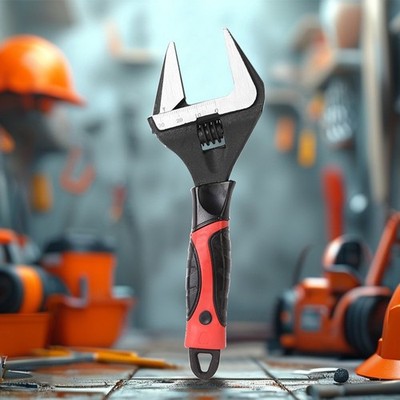 Verstellbarer extra breiter Backenschlüssel Schraubenschlüssel Schwerlast 6 Zoll 0-30 mm Öffnung Zuhause