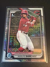 2024 Bowman Chrome #BCP-252 Adolfo Sanchez Prospects Mojo Refractors PWE