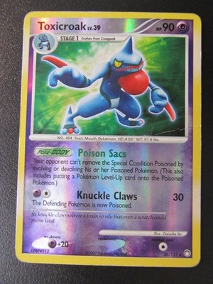 D&P, Mysterious Treasures, 36/123, Toxicroak, holo, Deutsche Karte #MB599#