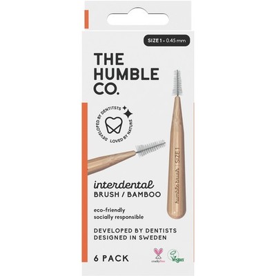 Humble Brush Bambus Interdentalbürsten orange, Größe 1, 0,45 mm