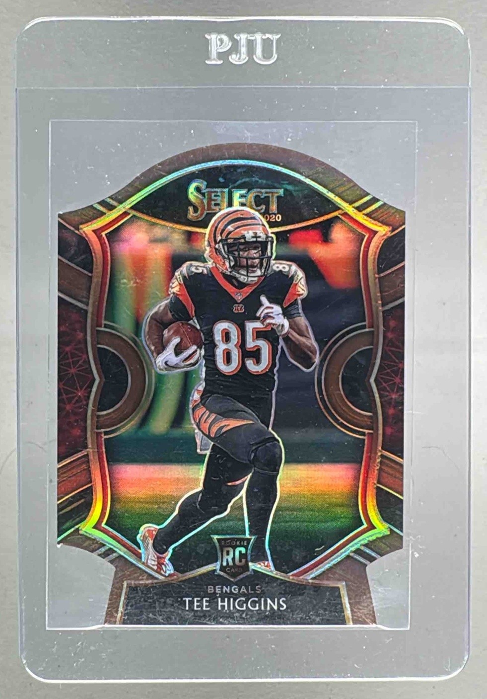 Tee Higgins 2020 Panini Select #60 Copper Prizm Die Cut Rookie RC Concourse /355