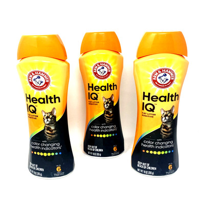3X Arm & Hammer Health IQ  Cat Litter Additive  Color Changing Cat Health