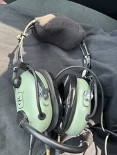 David Clark Model H10-13.4 Headset Dual Plug W/ Boom Mic Aviation