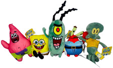 Brand New Spongebob Squarepants Plush Set 5 , 6-11'', Nickelodeon