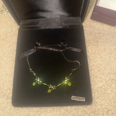 A1 necklace damen silber 925 mit necklace emerald vintage
