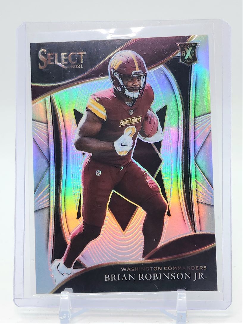 BRIAN ROBINSON JR. 2021 SELECT XRC ROOKIE SILVER PRIZM #410 RC Q4408