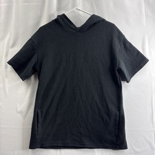 Art Class Short Sleeve Hoodie Kids 16/18 XXL Black Athletic Shirt