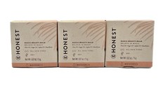 3 Pack Honest Magic Beauty Balm Shea Butter Organic Fruit Botanical Oils 0.17oz
