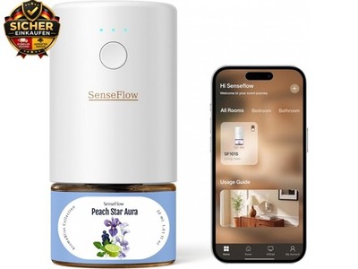 Aroma Diffuser für Ätherische Öle WiFi SF101S Pro, Wasserloser Ultraschall Du