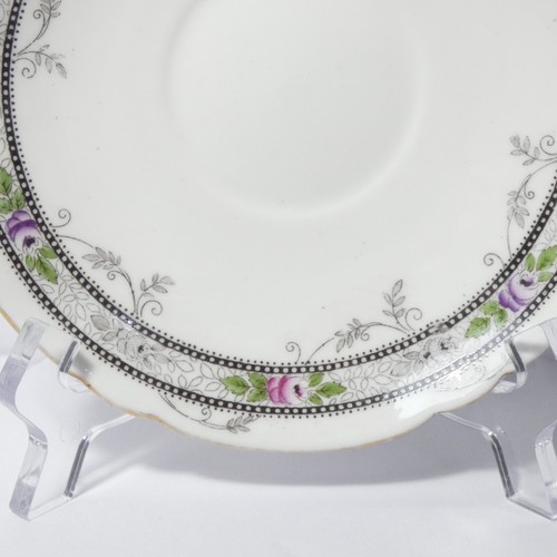 Antike Shelley China England 5 5/8" Untertasse #10775 Rose und Perlen Blumenmuster - Bild 5 von 14