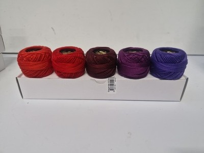 Wonderfil Eleganza #8 Perle Baumwolle Stickgarn Sampler Kollektion je 5g