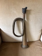 Vintage Brass Horn Vintage Small Brass Bugle Horn or Car Horn 1900's