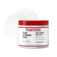 THAYERS Pore Refining Toner Pads, DualSided Exfoliating Pads, 60 Ct