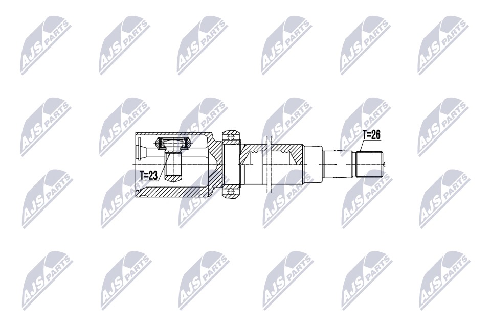 N.T.Y. NPW-FR-106.NTY Joint Kit, drive shaft for FORD - Image 13
