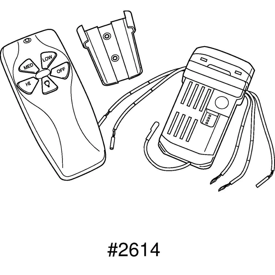 AirPro Ceiling Fan/Light Remote Control - Image 2 of 3