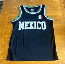 Mexico Soccer basketball Jersey Black Green White Red Size S