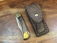 New Custom HEAVY DUTY Thick Leather Belt Carry Sheath for BUCK 110 Knife