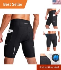 Men's Bike Shorts 3D Padded Cycling Road Biking Mountain Riding Biker Bicycle...