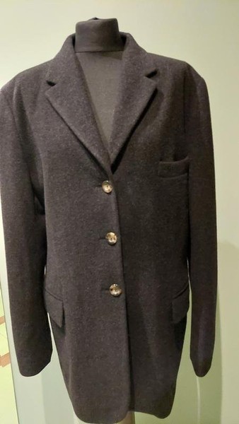 Women Bogner Blazer Grey Wool 42 / XL / 50