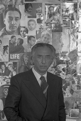 Romain Gary. In Paris, in his apartment on rue du Bac, the writer - Old Photo