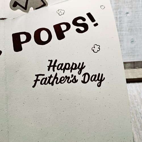American Greetings Father's Day Card Popcorn Butter Red Brown Pop Out Pops - Picture 11 of 12