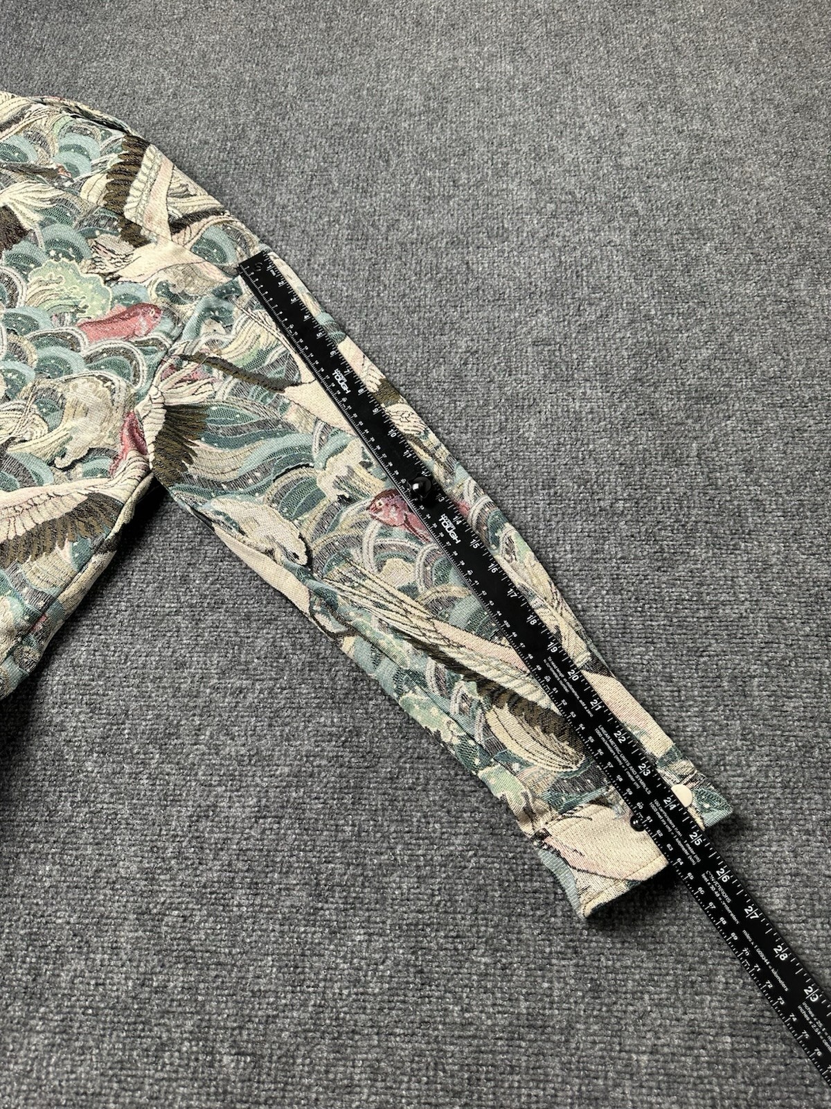 Mens Maison Article Bird Wave Pattern Jacket Pant… - image 11