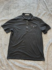 Criquet Men s Large Black Short Sleeve Polo Golf Shirt