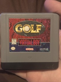 Virtual Boy Golf Nintendo Authentic Game + Manual + Dust Cover VUE-VGE-USA