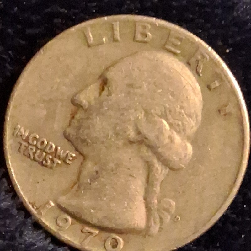1970-D Washington Quarter 25C Business Strike Denver Mint KM#164 Copper