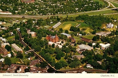 Charlotte North Carolina USA Johnson C Smith University Aerial view