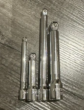 Pittsburgh CRV 4 Point Socket Extension Bars Set Of 4 Various Sizes