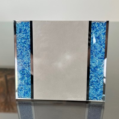 Swarovski Crystal Blue Medium Starlet Crystalline Picture Frame