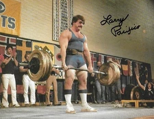 Larry Pacifico signed/auto 8x10 photo IPF Powerlifting Legend Rare COA LOOK!