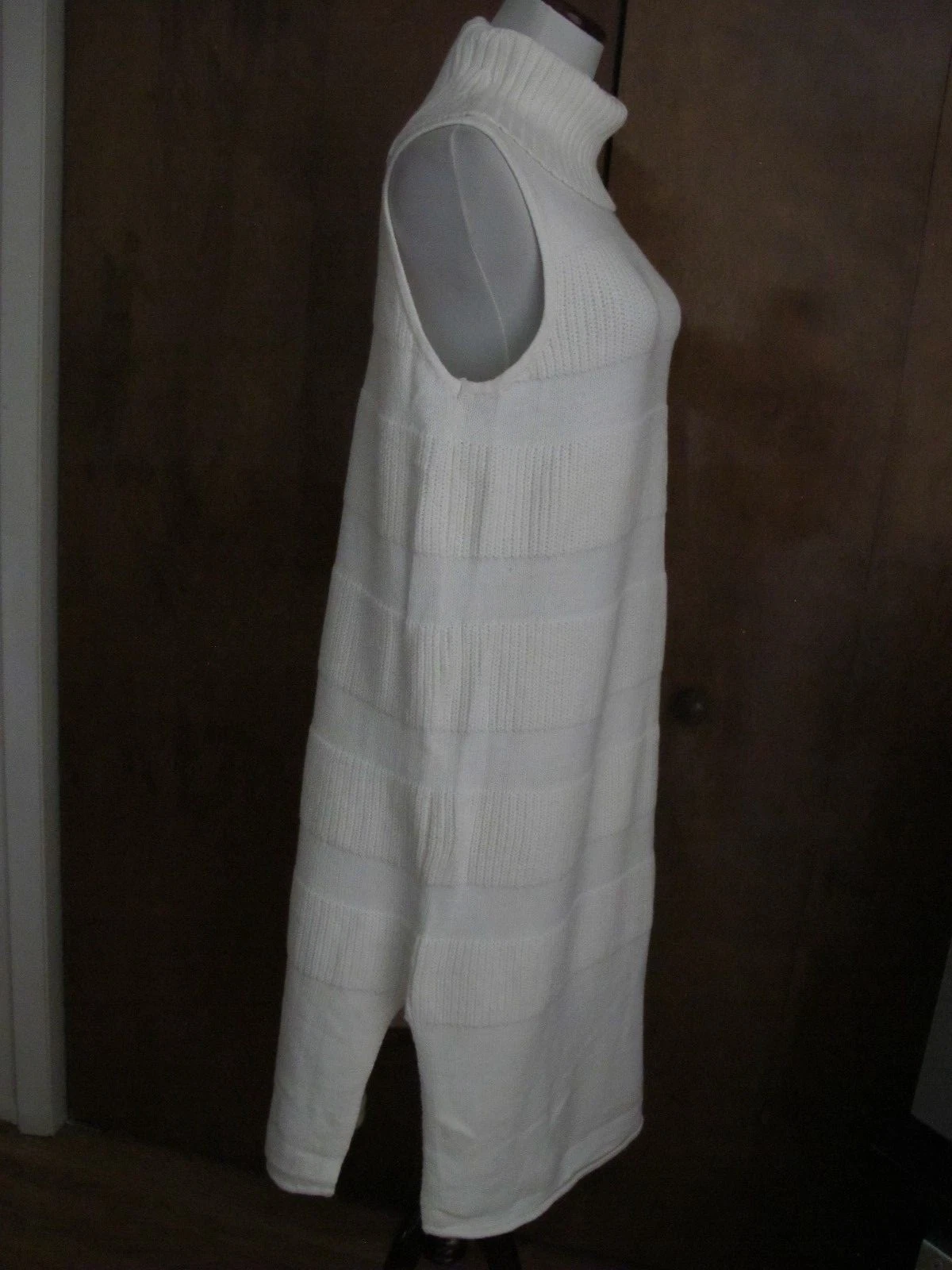 OFF WHITE Abito donna Anthropologie bianco sporco Large nuovo con etichetta