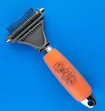 GOPETS DEMATTING COMB WITH 2 SIDED PROFESSIONAL GROOMING RAKE FOR CATS & DOGS 