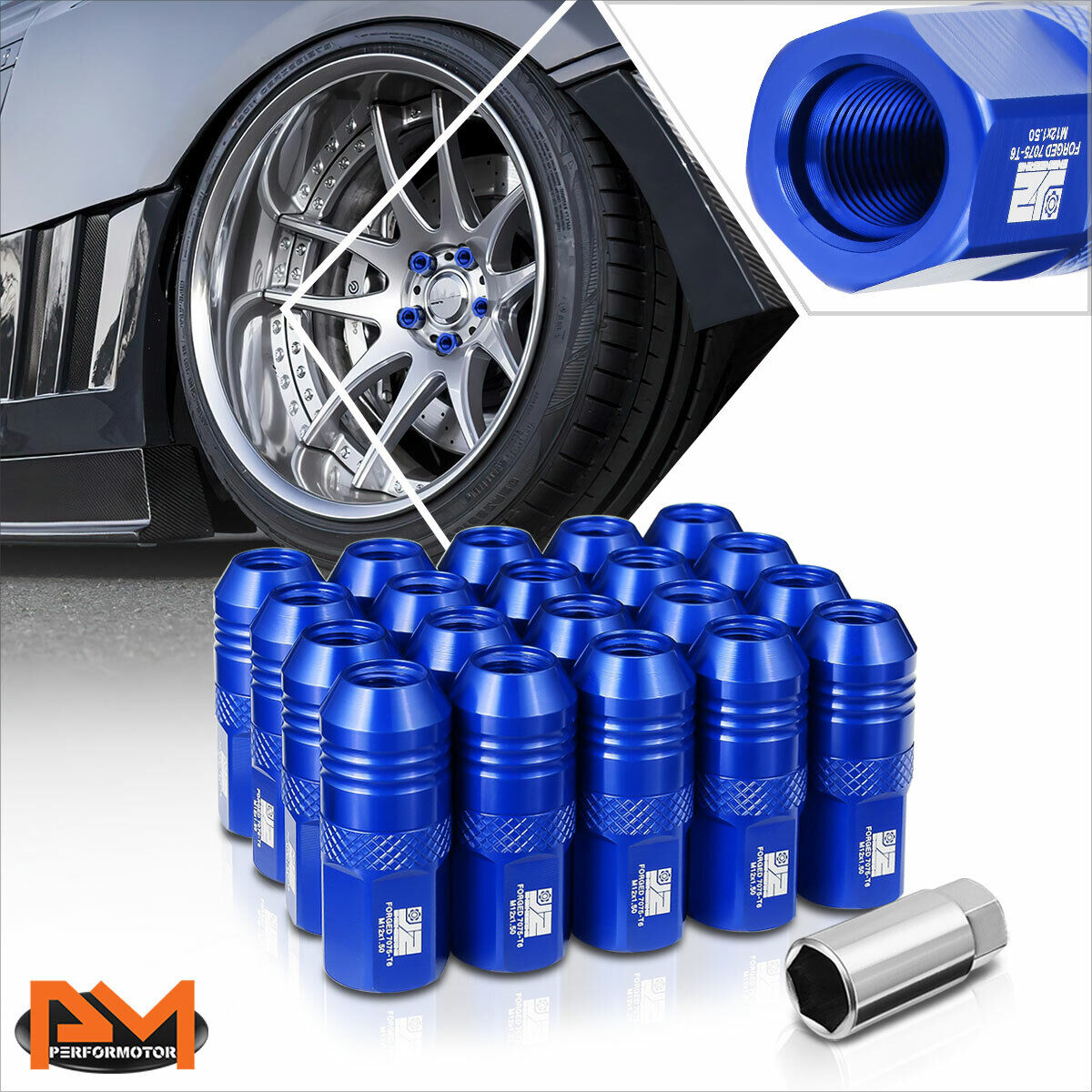 送料無料 通販 激安 End Open M12x1.5 Aluminum J2 20Pcs Knurled Lug Acorn Body テープ・マスキングテープ