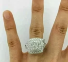 2.30 Ct Simulated Round Diamond Wedding Ring 14K White Gold Plated