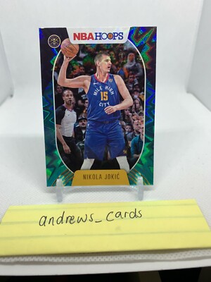 2020-21 Panini Hoops - Nikola Jokic - Teal Explosion Prizm #191 