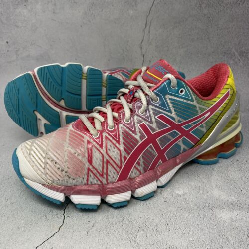 Asics GEL-KINSEI 5 scarpe da ginnastica da corsa scarpe da donna taglia 7,5 M rosa - Foto 1 di 12